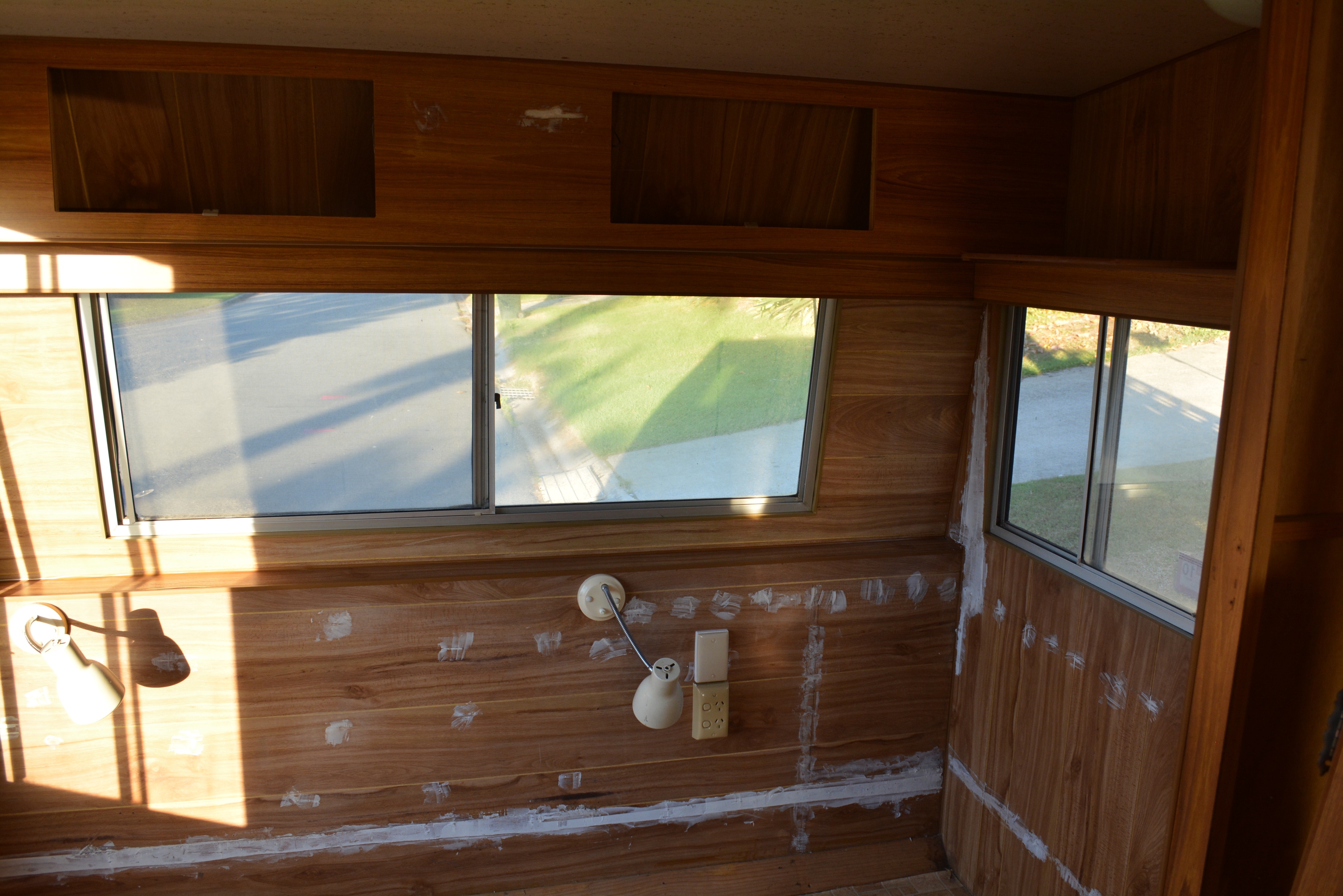 DIY Caravan Renovation Painting Woody World Packer