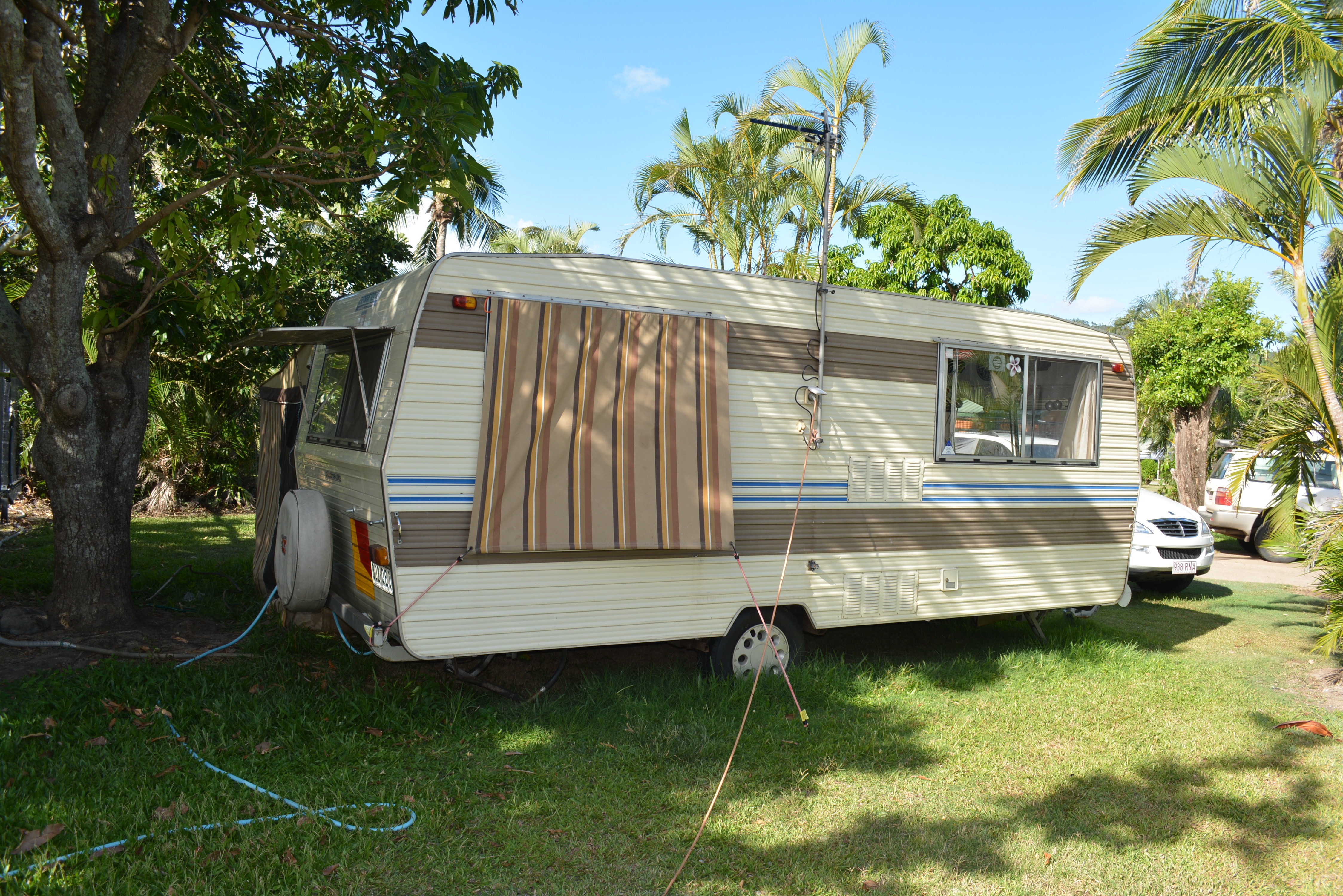 DIY Caravan Renovation Window Awning Woody World Packer