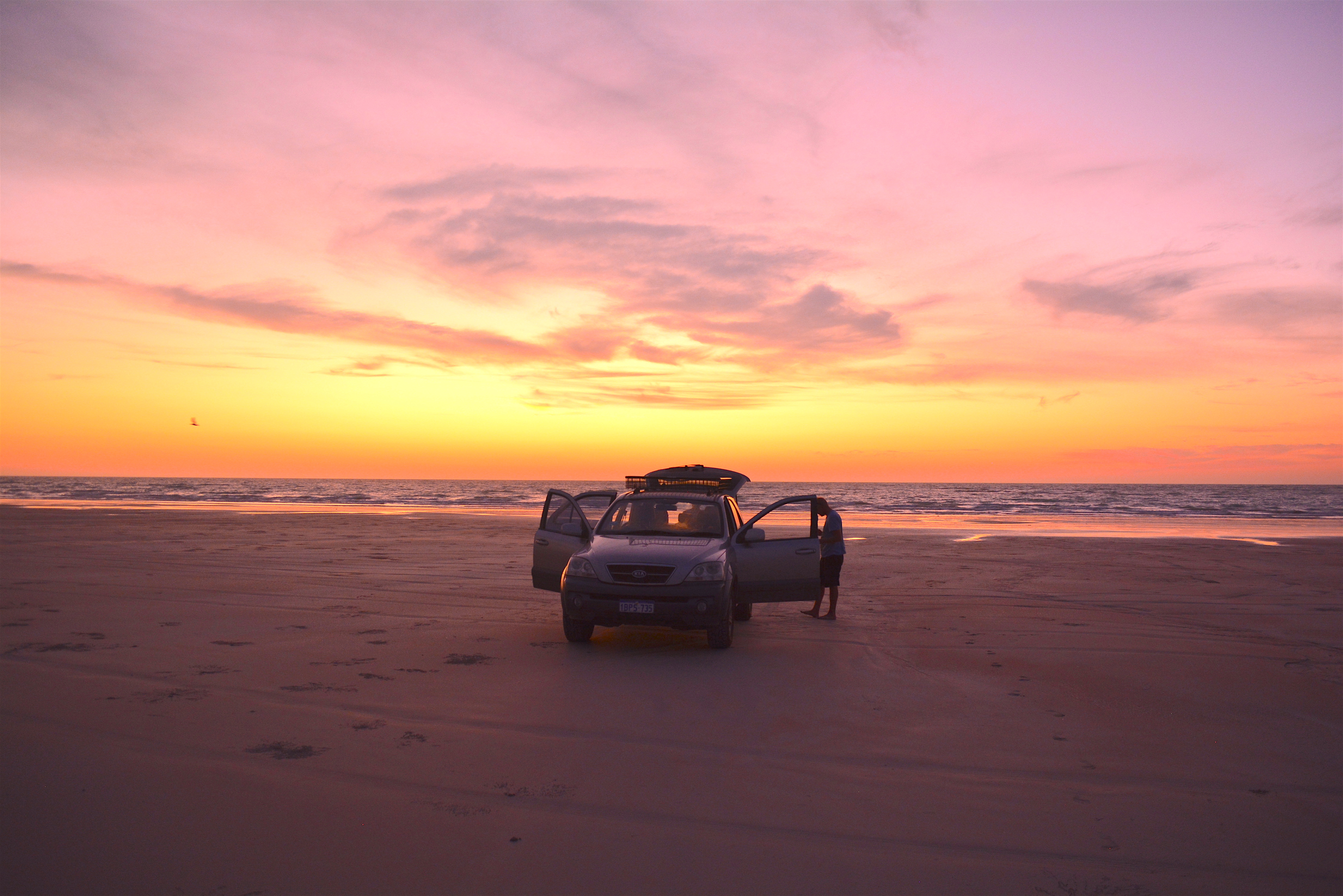 Sunset at Cable Beach Broome Woody World Packer